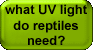 the UV requirements of different species